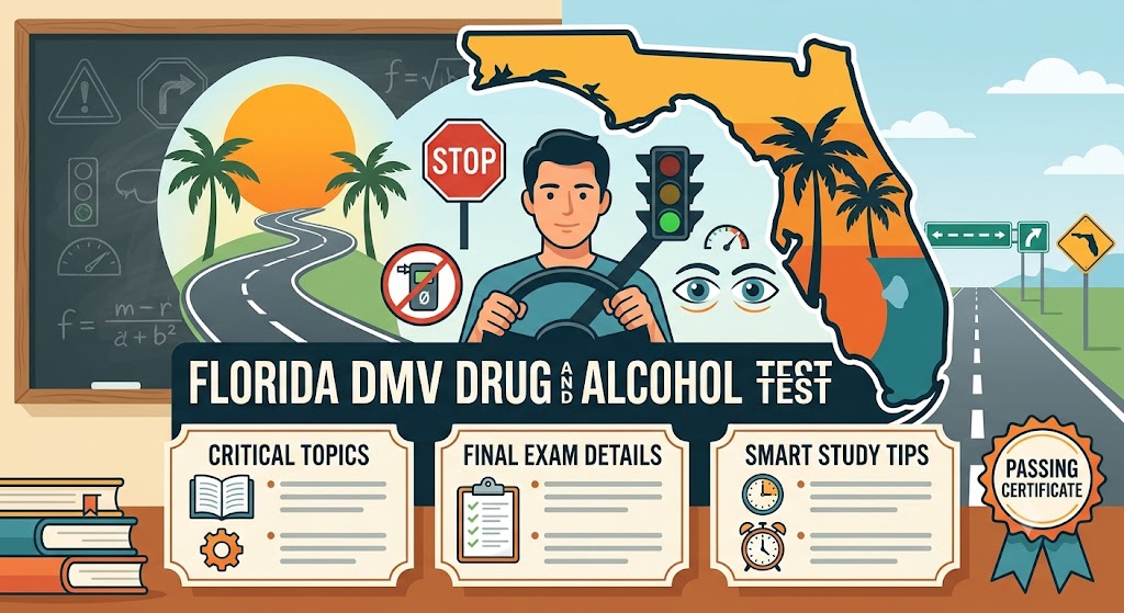 Florida DMV Drug and Alcohol Practice Test Banner