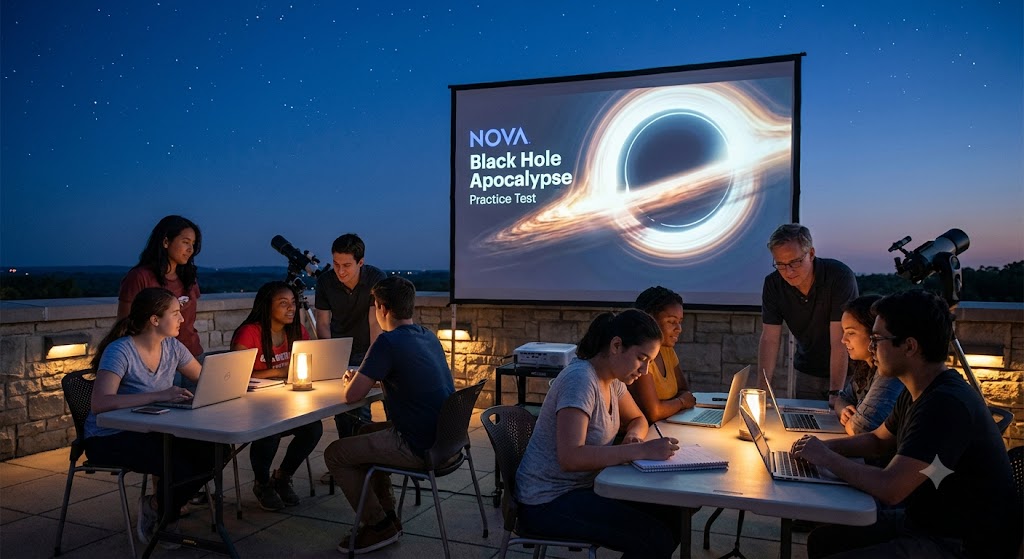 NOVA Black Hole Apocalypse Astronomy Practice Test Banner