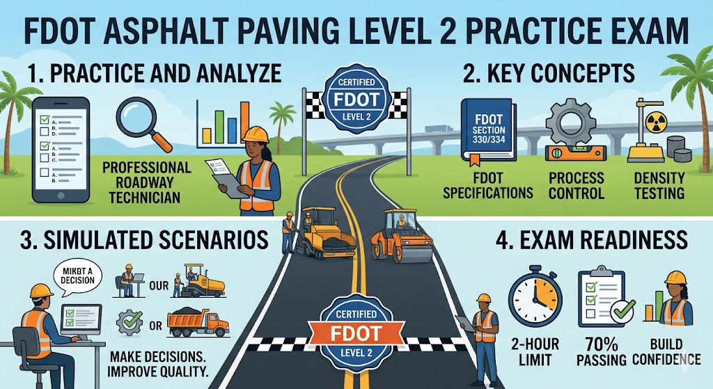 FDOT Asphalt Paving Level 2 Practice Exam Banner
