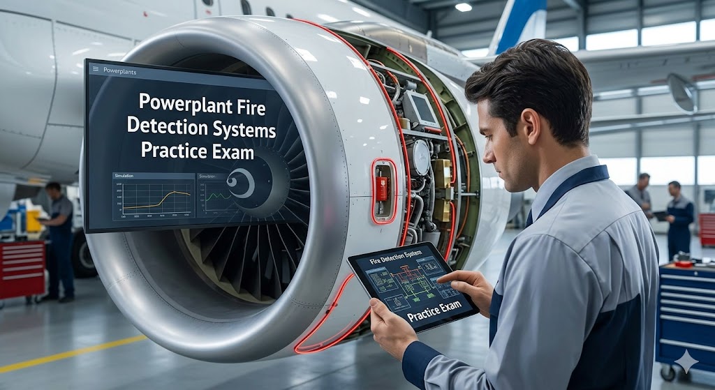 Powerplant Fire Detection Systems Practice Test Banner