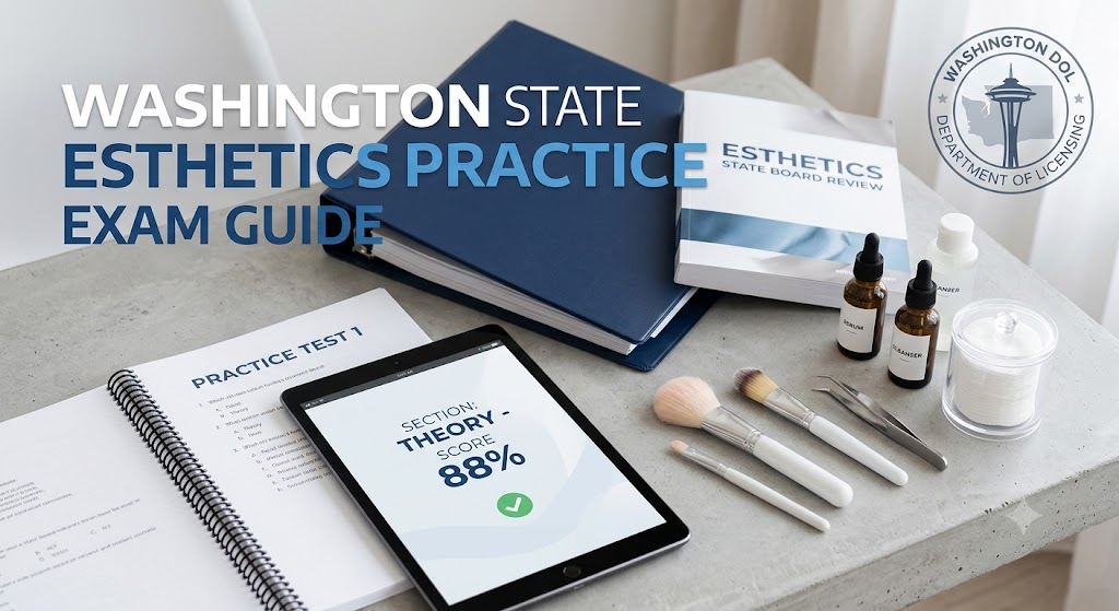 Washington Esthetics Practice Exam Banner