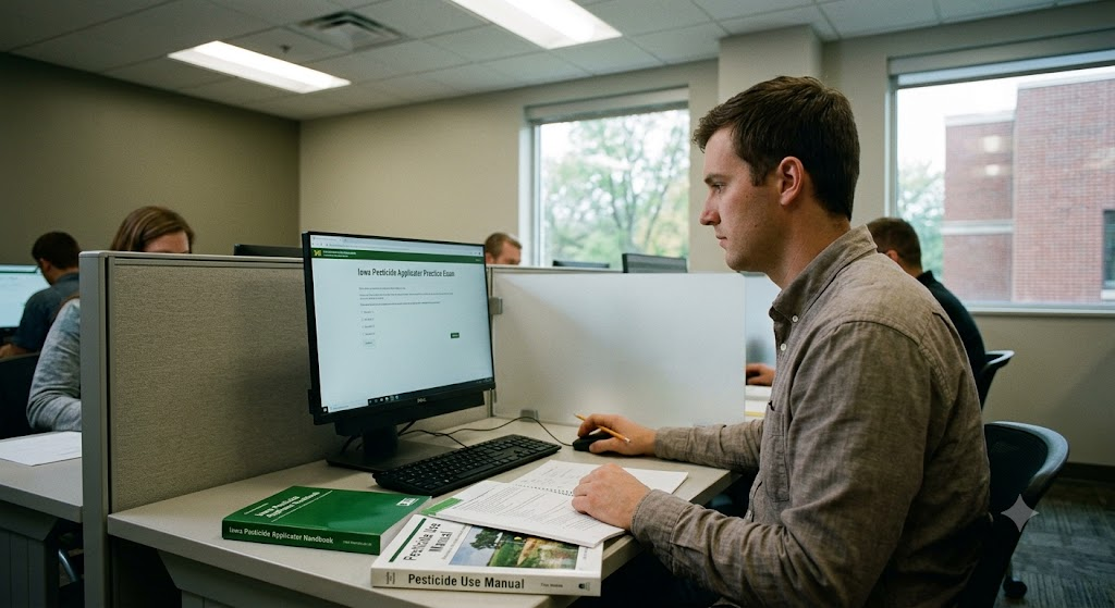 Iowa Pesticide Applicator Practice Exam Banner