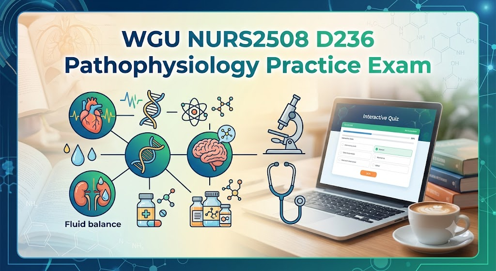 Western Governors University (WGU) NURS2508 D236 Pathophysiology Practice Exam Banner