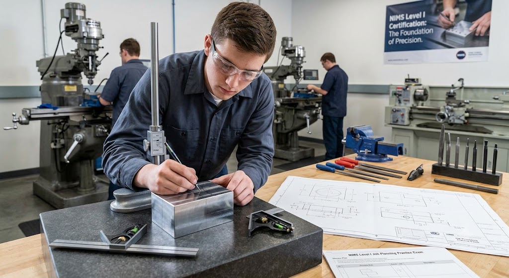 NIMS Level I Job Planning, Benchwork, & Layout Practice Test Banner