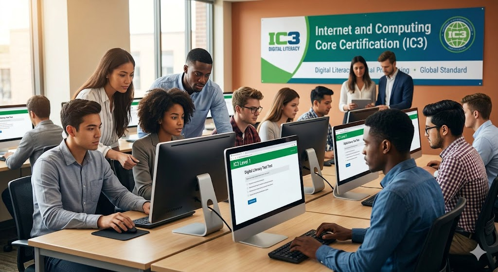 Internet and Computing Core Certification (IC3) Level 1 Practice Test Banner