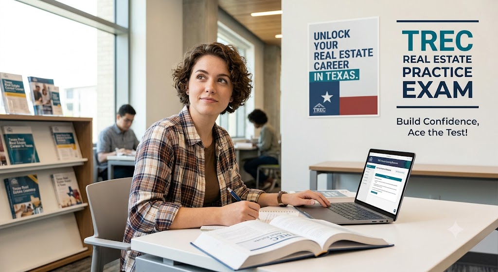 Texas Real Estate Commission (TREC) State Practice Exam Banner