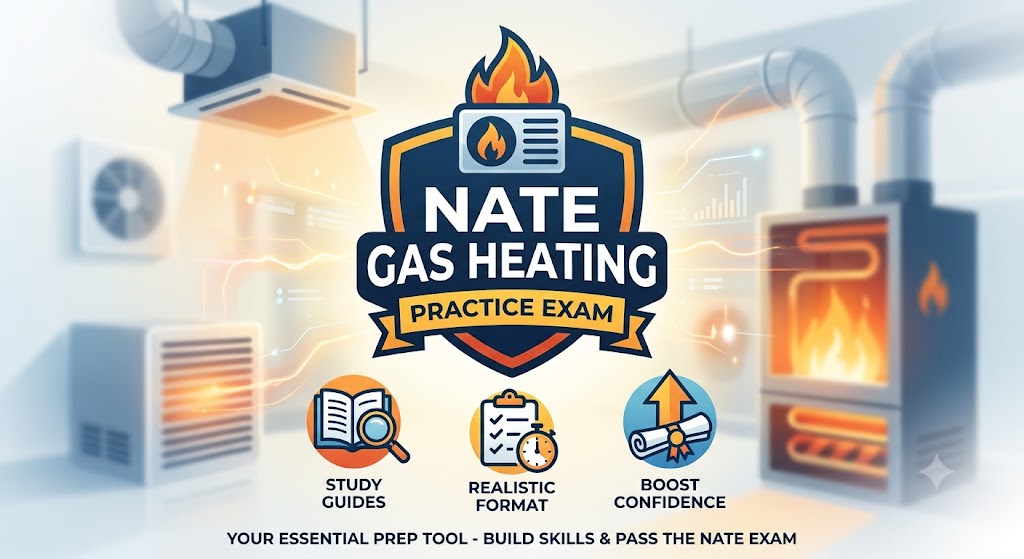 NATE Gas Heating Practice Exam Banner