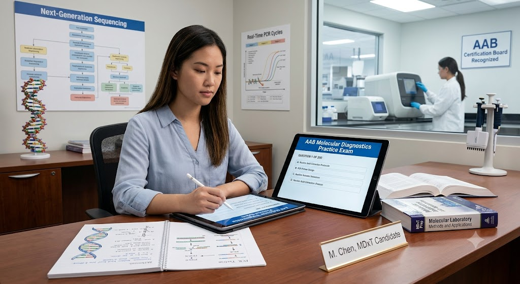 AAB Molecular Diagnostics Practice Test Banner