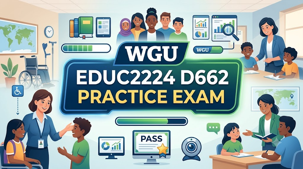 Western Governors University (WGU) EDUC2224 D662 Personalized Learning for Inclusive Classrooms Practice Exam Banner