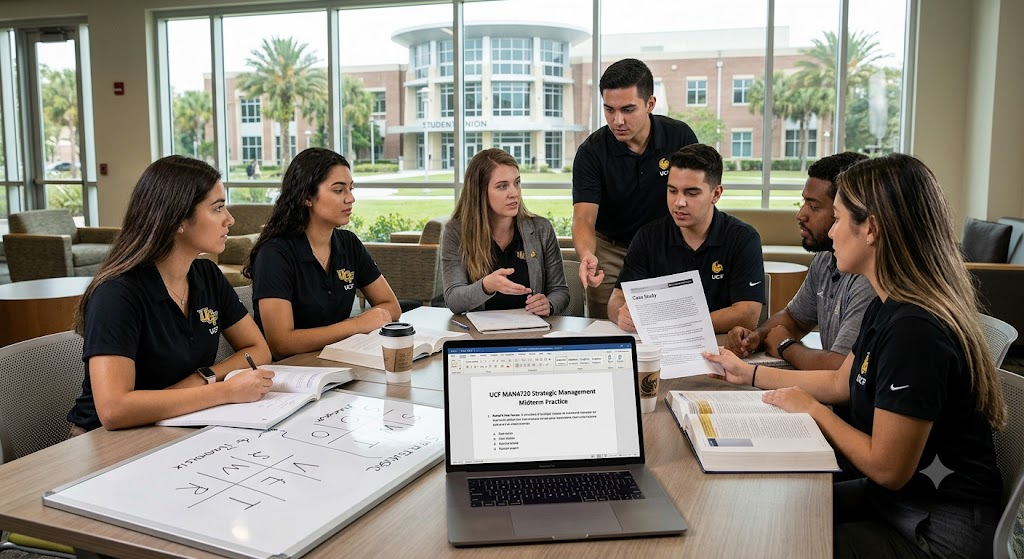 University of Central Florida (UCF) MAN4720 Strategic Management Capstone Midterm Practice Banner