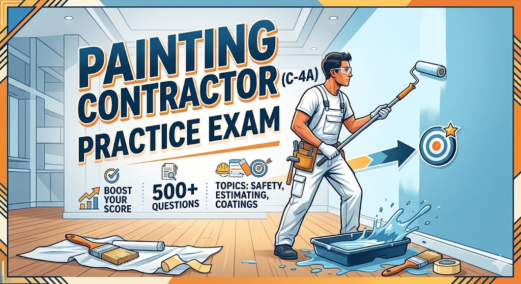 Painting Contractor (C-4A) Practice Exam Banner