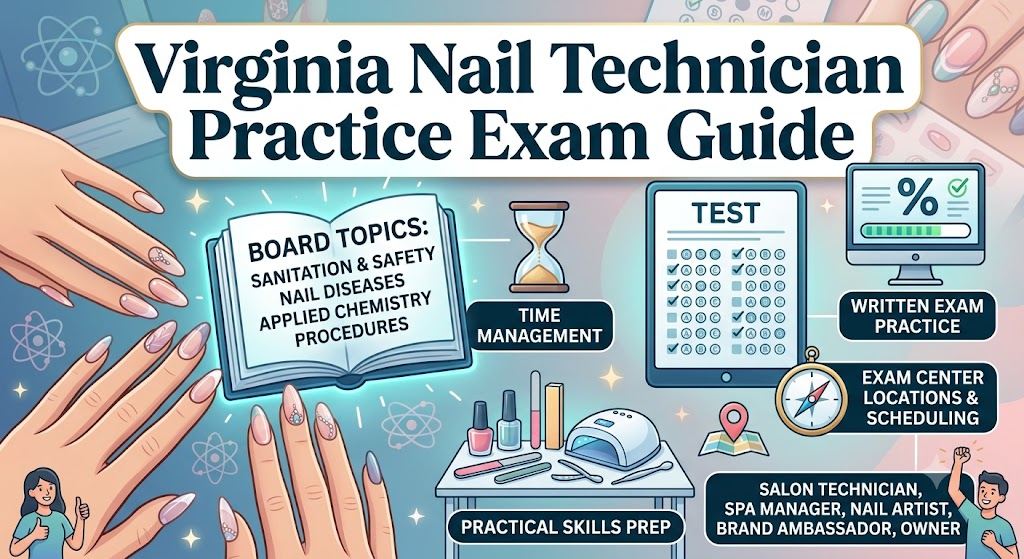 Virginia Nail Technician Practice Test Banner