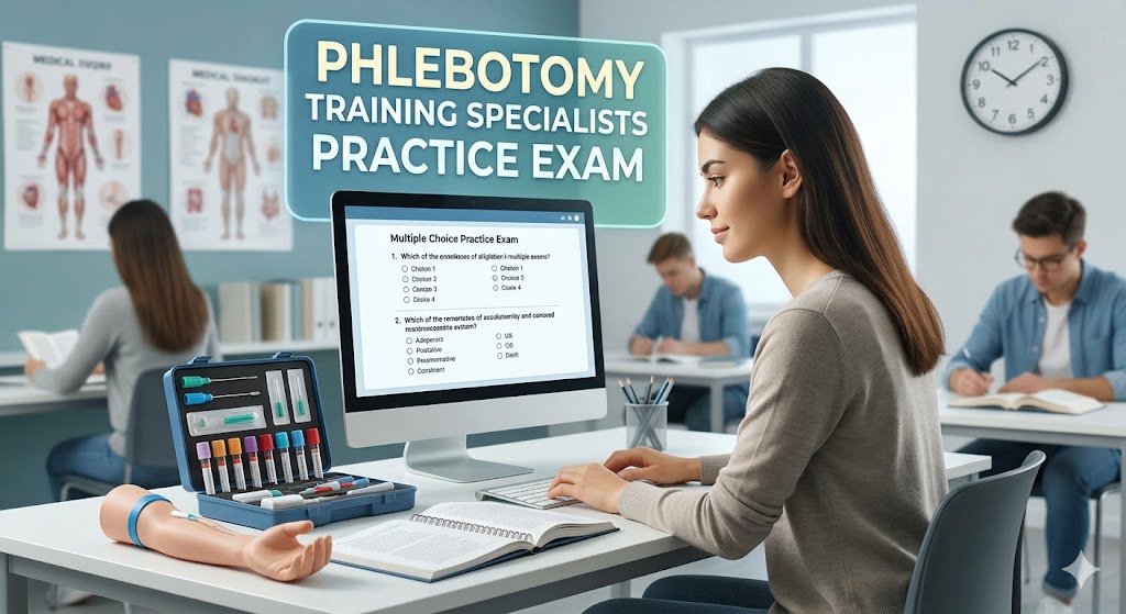 Phlebotomy Training Specialists Practice Test Banner