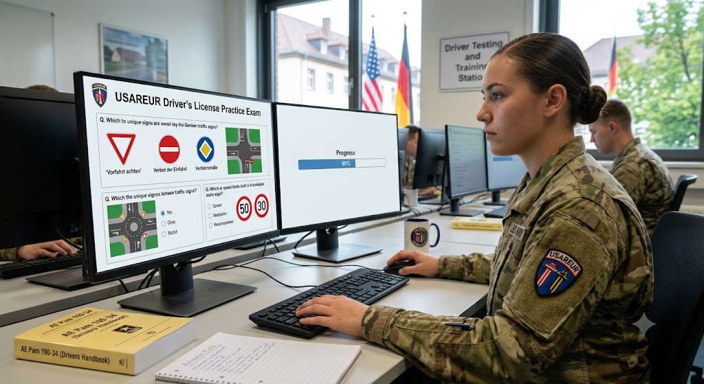 US Army Europe (USAREUR) Practice Exam Banner