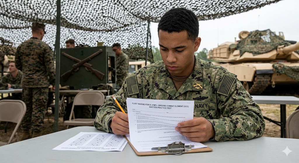 Fleet Marine Force (FMF) – Ground Combat Element (GCE) Written Practice Test Banner