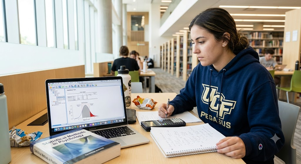 University of Central Florida (UCF) PSY3204C Statistical Methods in Psychology Practice Quiz 3 Banner
