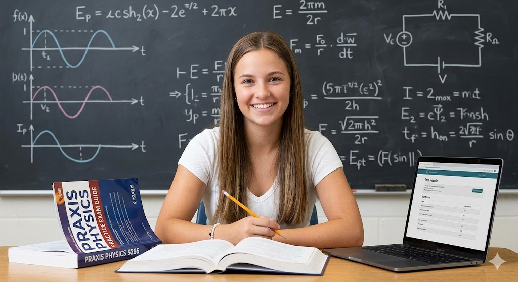 Praxis Physics 5266 Practice Test 2026 | Exam Prep Questions Banner