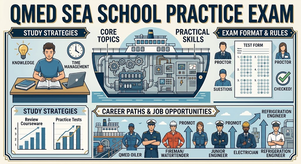 QMED Sea School Practice Test Banner