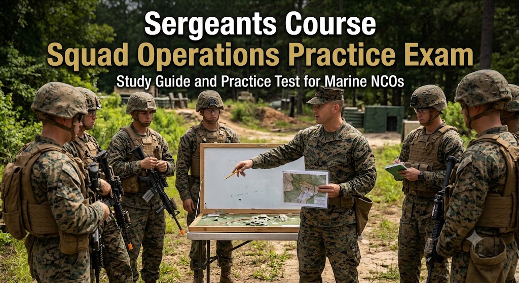 Sergeants Course Squad Operations Practice Exam Banner
