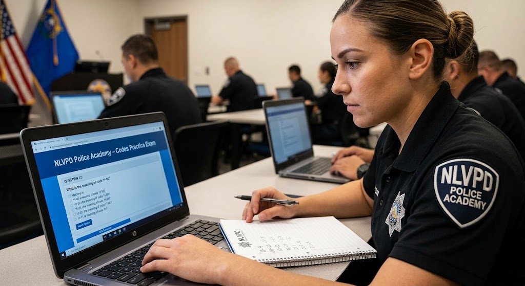 NLVPD Police Academy – Codes Practice Exam Banner