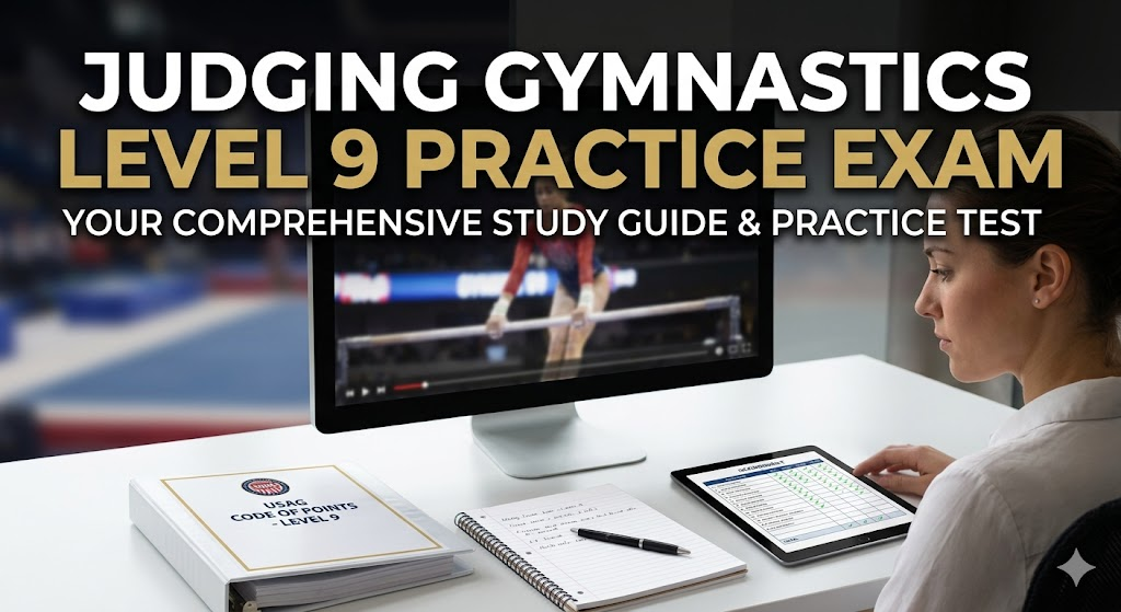Judging Gymnastics: Level 9 Practice Test Banner
