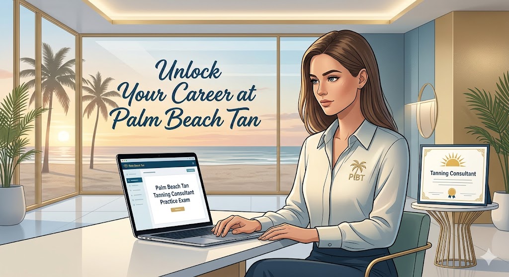 Palm Beach Tan Tanning Consultant Practice Test Banner