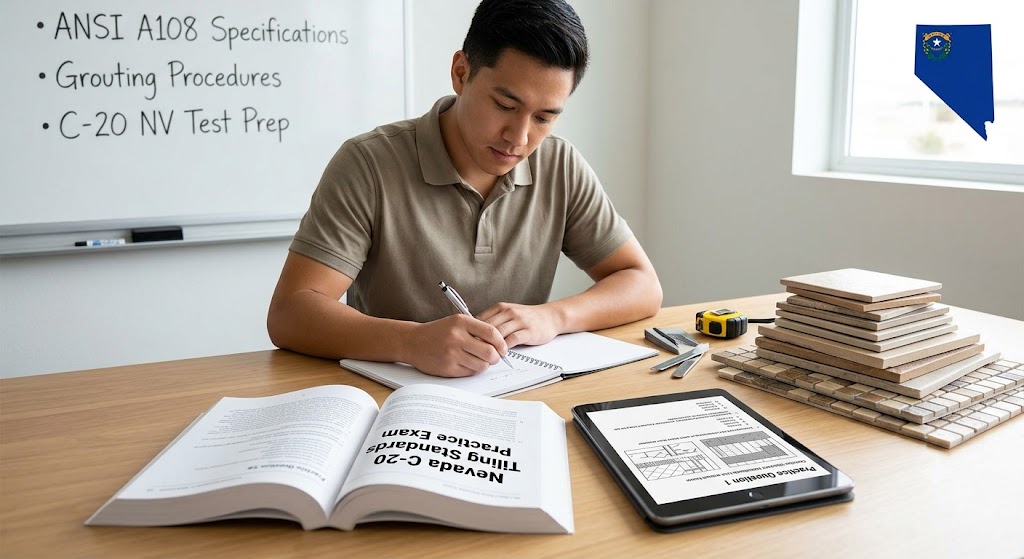 Nevada C-20 Tiling Standards Practice Exam Banner