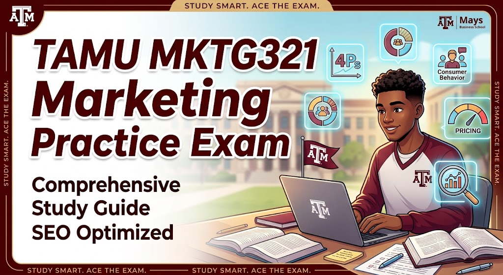 TAMU MKTG321 Marketing Practice Exam Banner