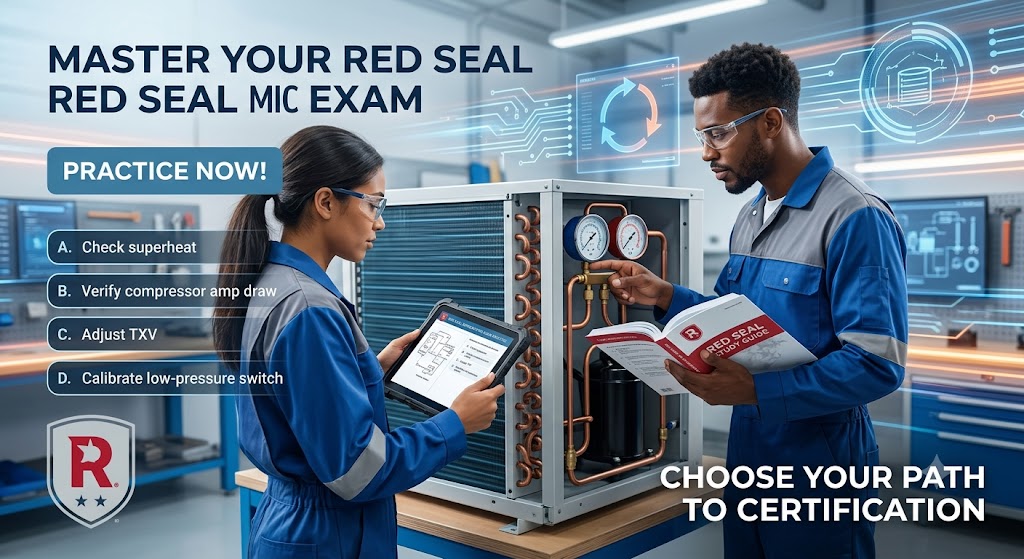 Red Seal Refrigeration and Air Conditioning Mechanic Practice Exam Banner