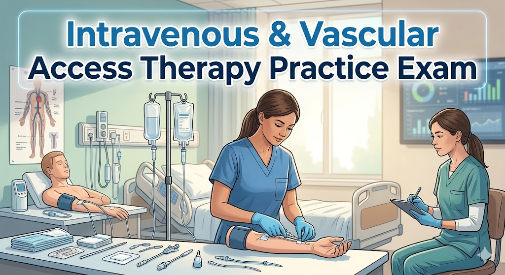 Intravenous and Vascular Access Therapy Practice Test. Banner