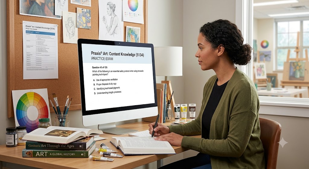 Praxis Art Content Knowledge (5134) Practice Exam Banner