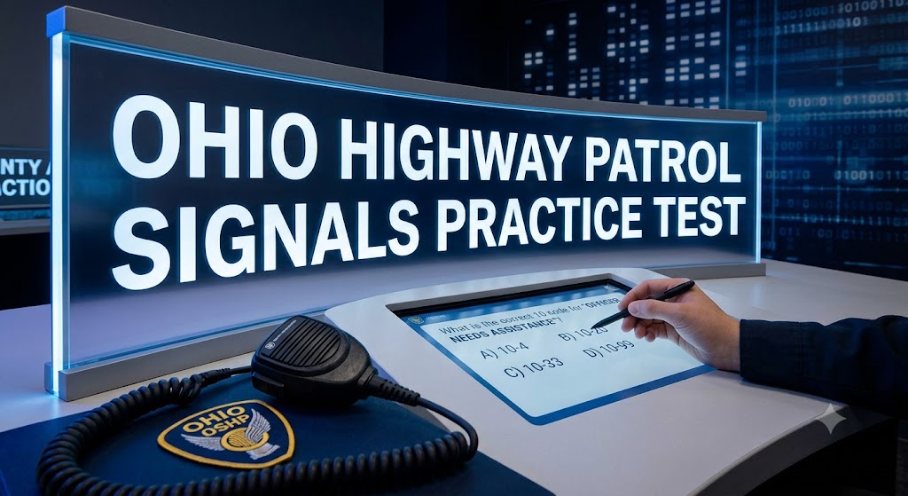 OHIO HIGHWAY PATROL SIGNALS PRACTICE TEST Banner