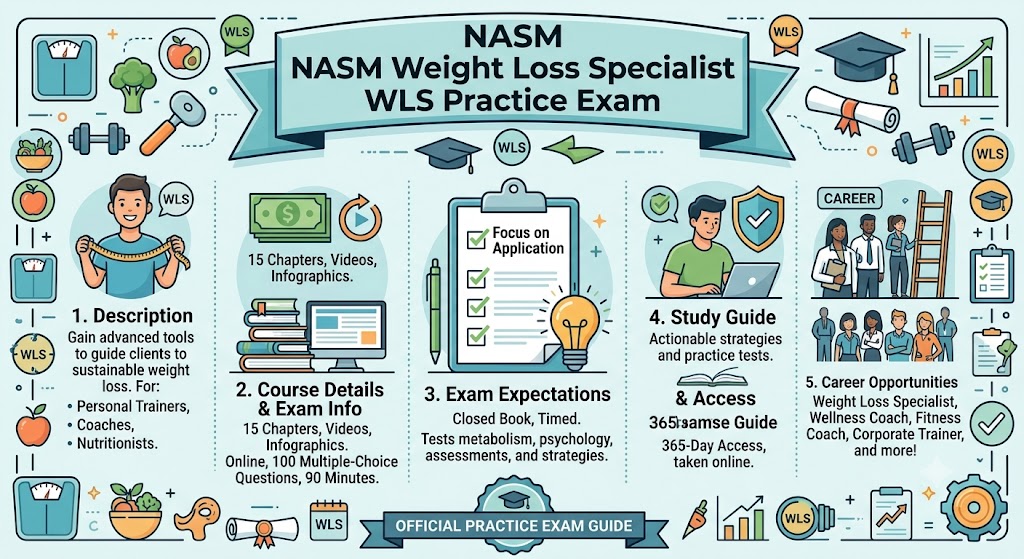 National Academy of Sports Medicine (NASM) Weight Loss Specialist (WLS) Practice Exam Banner