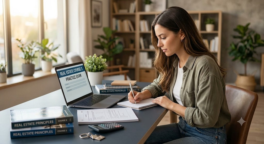 Real Estate Course 3 Practice Exam Banner