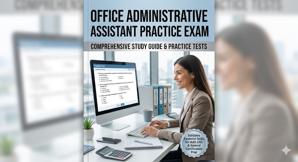 Office Administrative Assistant Practice Exam Banner