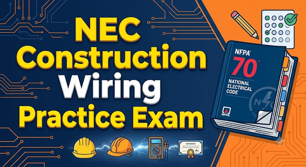 NEC Construction Wiring Practice Exam Banner