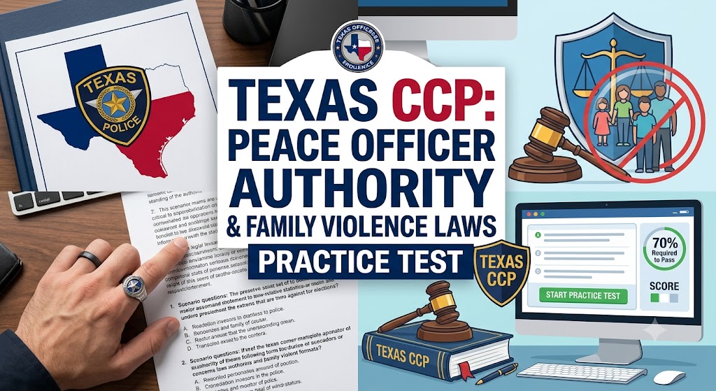 Texas CCP Peace Officer Exam Practice Banner