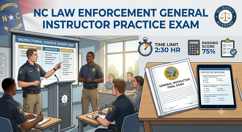 NC LEO General Instructor Practice Exam Banner