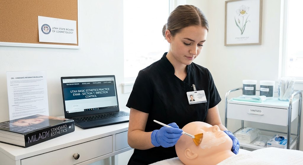 Utah Basic Esthetics State Board Practice Exam Banner