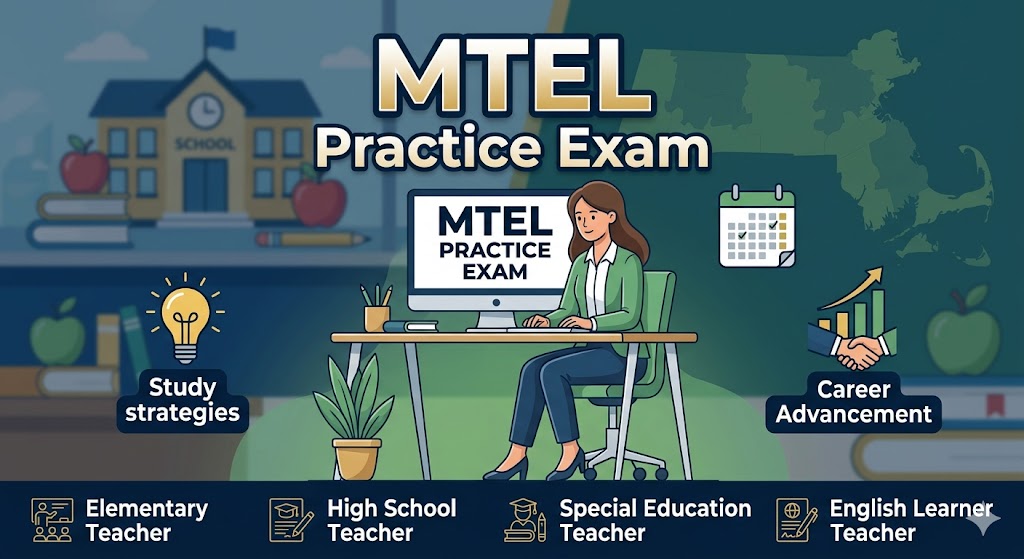 Massachusetts Tests for Educator Licensure (MTEL) Practice Test Banner