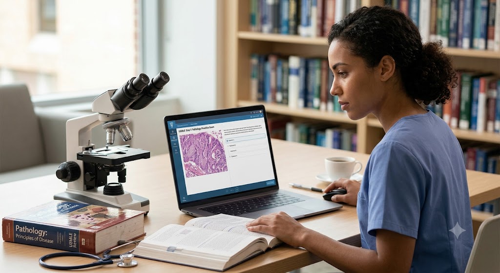 USMLE Step 1 Pathology Practice Test Banner