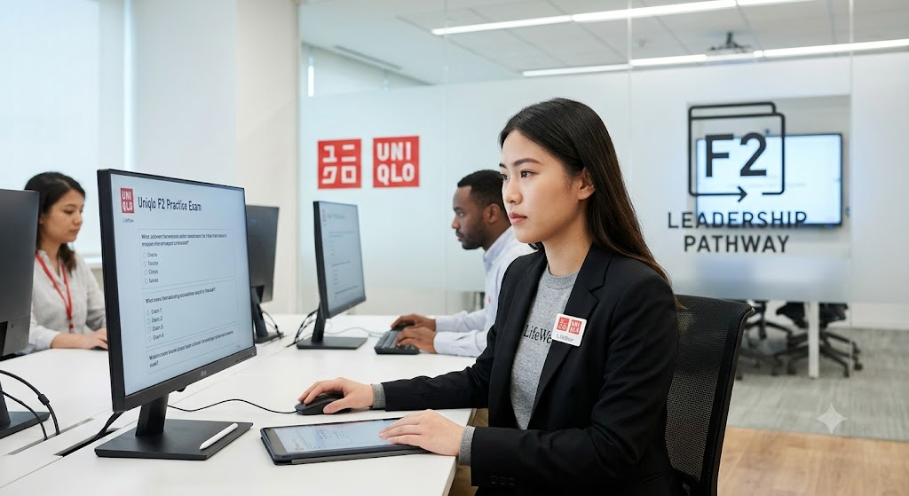 Uniqlo F2 Practice Test Banner