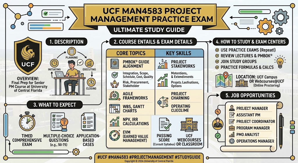 University of Central Florida (UCF) MAN4583 Project Management Final Practice Exam Banner