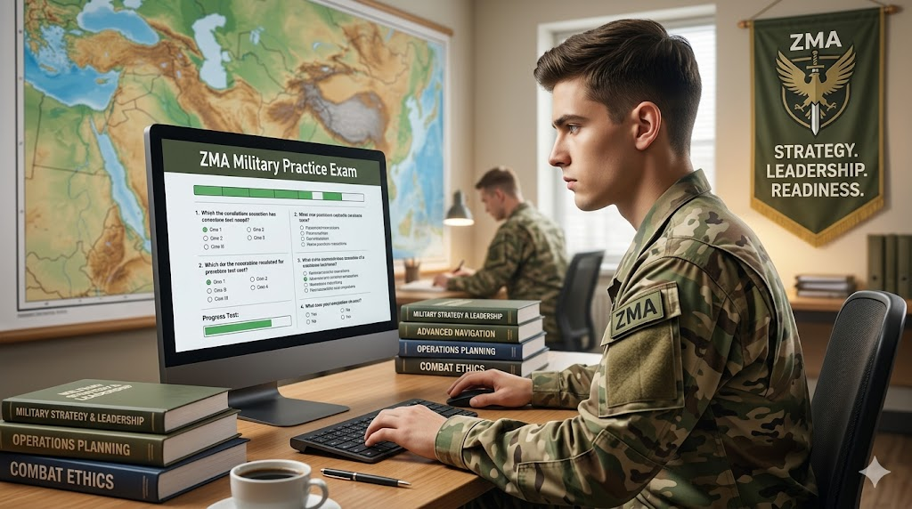ZMA Military Practice Test Banner