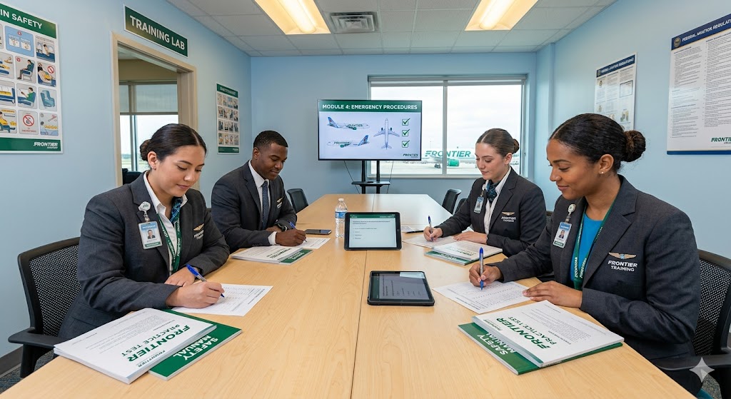 Frontier Airlines Training Practice Test Banner