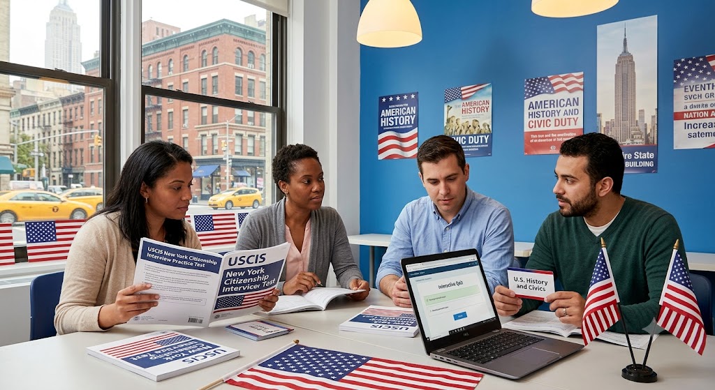 USCIS New York Citizenship Interview Practice Test Banner
