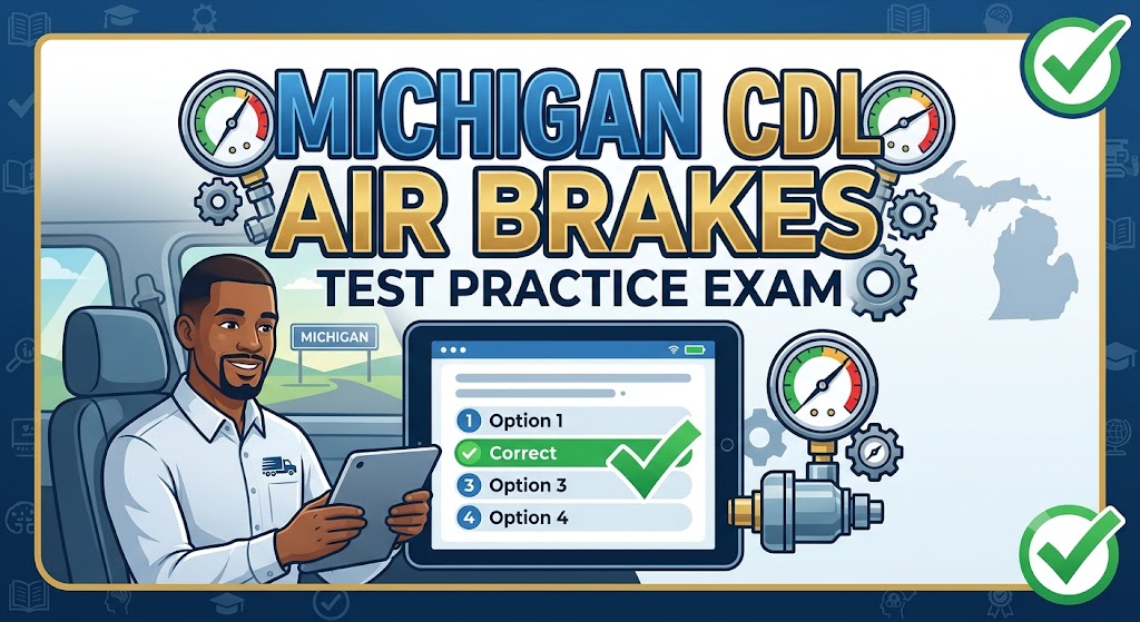 South Dakota CDL Air Brakes Practice Test Banner