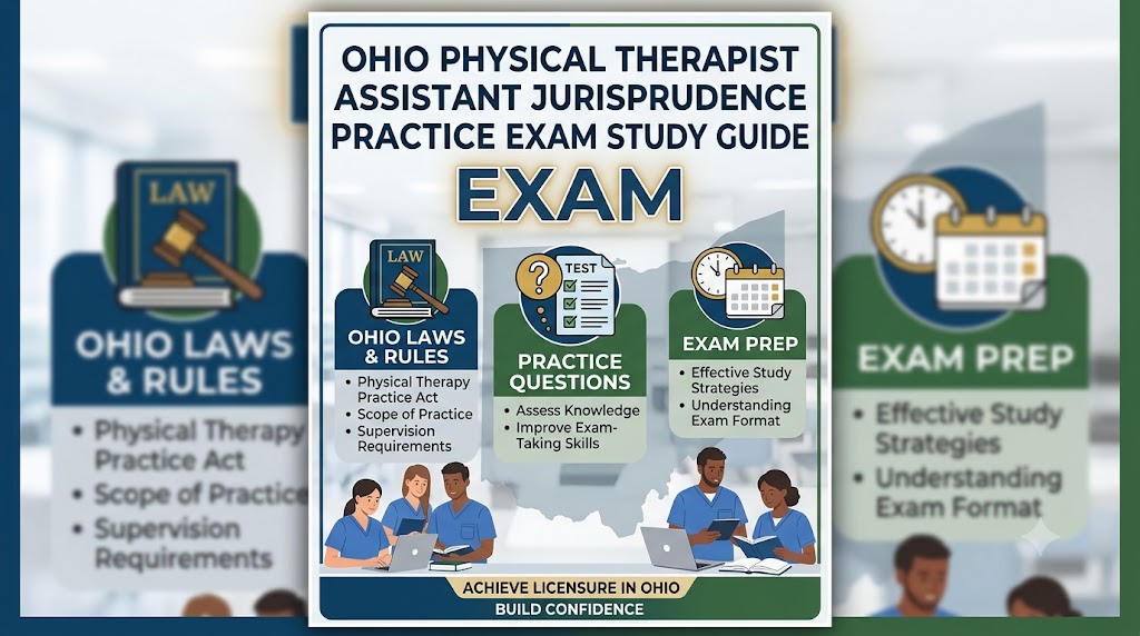 Ohio Physical Therapist Assistant Jurisprudence Practice Exam Study Guide Banner
