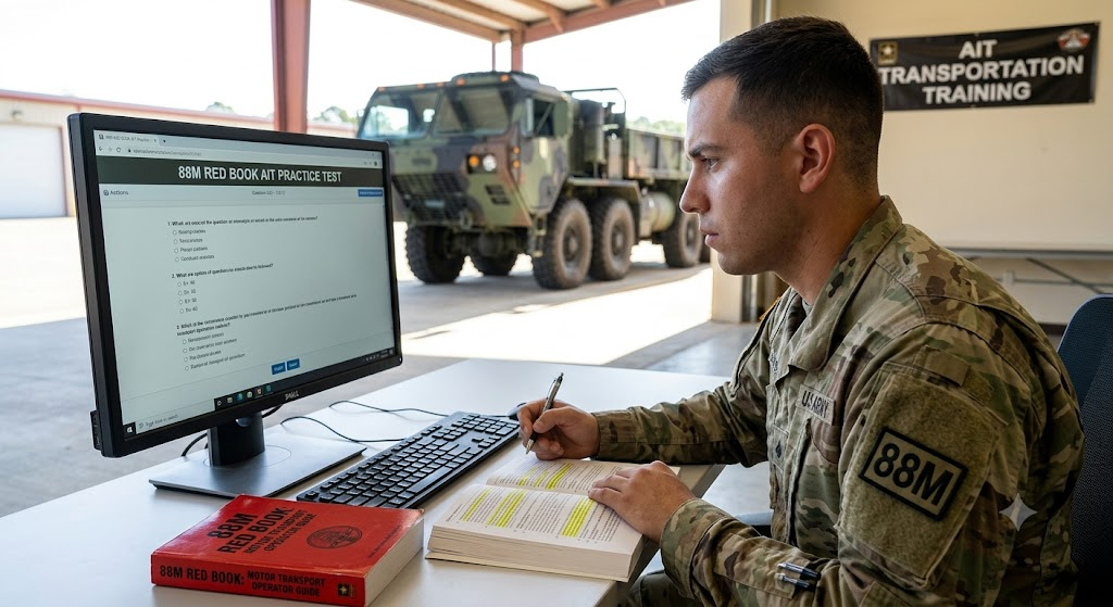 88M Red Book AIT Practice Test Banner