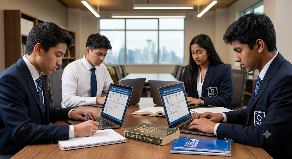 Washington DECA State President/Area President Practice Exam Banner